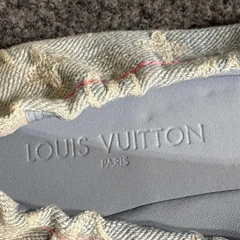 Louis Vuitton Shoes Womens 5.5 35.5 Monogram Denim Buckle Ballet Flats Italy